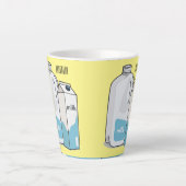 Voorbeeld melkcartoon latte mok (Voorkant)