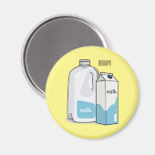 Voorbeeld melkcartoon magneet (Voorkant / Achterkant)