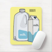 Voorbeeld melkcartoon muismat (Met muis)