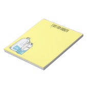 Voorbeeld melkcartoon notitieblok (Linkerzijde)