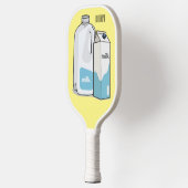 Voorbeeld melkcartoon pickleball paddle (Links)