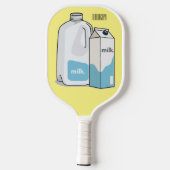 Voorbeeld melkcartoon pickleball paddle (Achterkant)