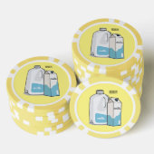 Voorbeeld melkcartoon poker chips (Opstapeling)