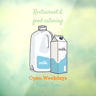 Voorbeeld melkcartoon raamsticker