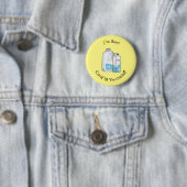 Voorbeeld melkcartoon ronde button 5,7 cm (In situ)