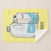 Voorbeeld melkcartoon sherpa deken (Voorkant (horizontaal))