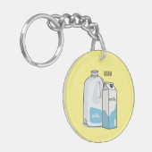 Voorbeeld melkcartoon sleutelhanger (Voorkant Links)