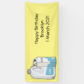 Voorbeeld melkcartoon spandoek (Verticaal)