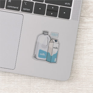 Voorbeeld melkcartoon sticker