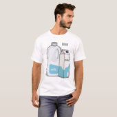 Voorbeeld melkcartoon t-shirt (Voorkant volledig)