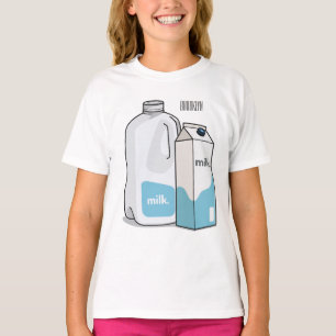 Voorbeeld melkcartoon t-shirt