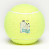 Voorbeeld melkcartoon tennisballen (Achterkant)