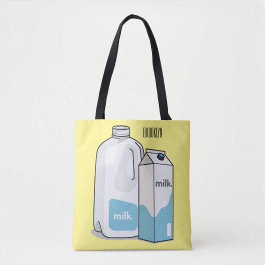 Voorbeeld melkcartoon tote bag (Voorkant)