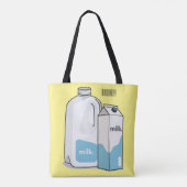 Voorbeeld melkcartoon tote bag (Achterkant)