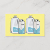 Voorbeeld melkcartoon visitekaartje (Achterkant)