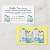 Voorbeeld melkcartoon visitekaartje (Voorkant / Achterkant)