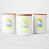 Voorbeeld melkcartoon voedselcontainer etiket (Flessen)