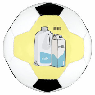 Voorbeeld melkcartoon voetbal