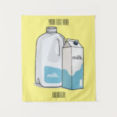 Voorbeeld melkcartoon wandkleed (Voorkant)