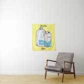 Voorbeeld melkcartoon wandkleed (In situ)