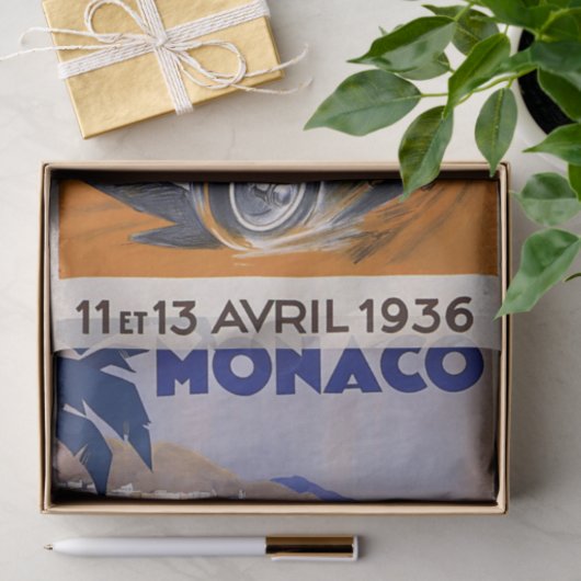  voorbeeld Monaco Car Racing Tissuepapier (Geschenk)