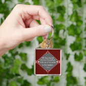 Voorbeeld: Motivatie Quote Medallion Sleutelhanger (Hand)