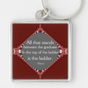 Voorbeeld: Motivatie Quote Medallion Sleutelhanger