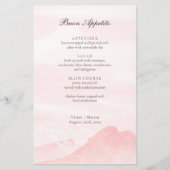 Voorbeeld Mountain Countryside Waterverf Menu Kaar (Voorkant)