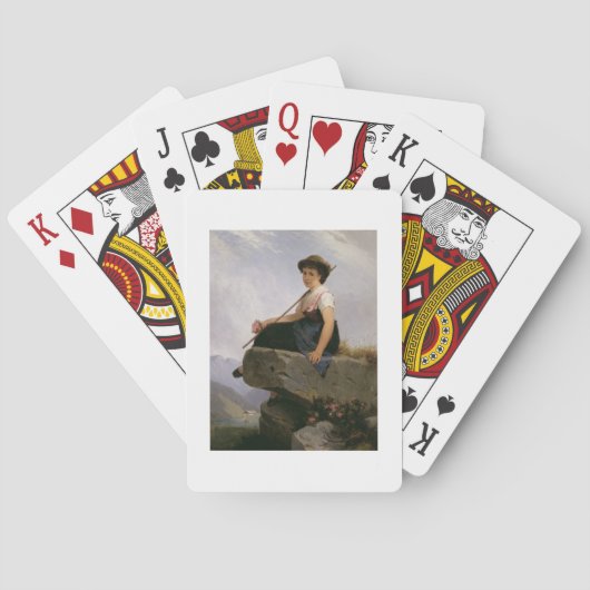 Voorbeeld (olie op het paneel) speelkaarten (Achterkant)