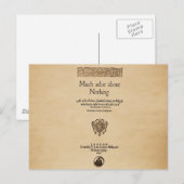 Voorbeeld om veel te doen over niets Quarto Briefkaart (Voorkant / Achterkant)