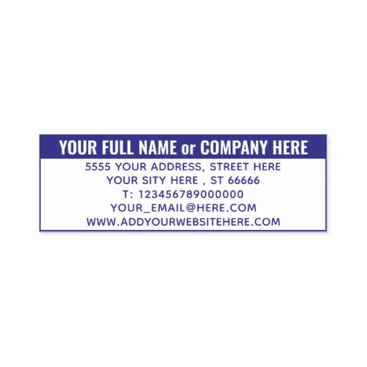 Voorbeeld professionele aangepaste adresstempel  zelfinktende stempel (Design)