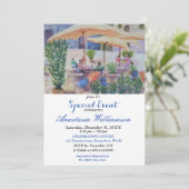 VOORBEELD SUMMER PATIO PARTY INVITE KAART (Staand voorkant)