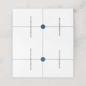 Voorbeeld Test Wedding Place Card Plaatskaartje (Buitenkant ongevouwen)
