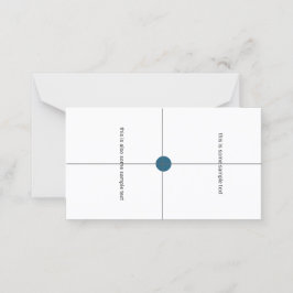 Voorbeeld Test Wedding Place Card Plaatskaartje