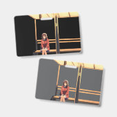 Voorbeeld: Titel horizontale badge html Bewerken (Voor- en achterkant)