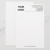 Voorbeeld van aangepast kantoorpapier van Business Briefpapier (Voorkant / Achterkant)