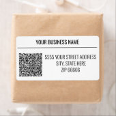 Voorbeeld van aangepaste QR-code-Adresetiketten Etiket (Insitu)