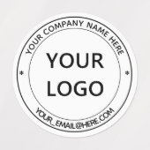 Voorbeeld van aangepaste zakelijke Logo- en tekstl Labels (Design 1)