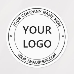 Voorbeeld van aangepaste zakelijke Logo- en tekstl Labels