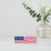Voorbeeld van American Flag Visitekaartje (Staand voorkant)
