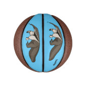 Voorbeeld van anteater happy cartoon basketbal (Verticaal)