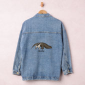 Voorbeeld van anteater happy cartoon denim jacket (Hangar)