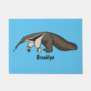 Voorbeeld van anteater happy cartoon deurmat