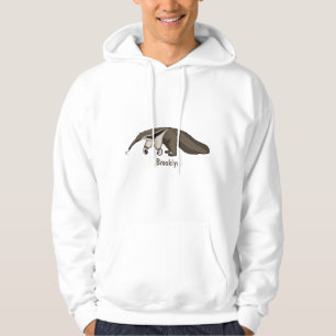 Voorbeeld van anteater happy cartoon hoodie