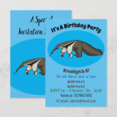 Voorbeeld van anteater happy cartoon kaart (Voorkant / Achterkant)