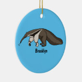 Voorbeeld van anteater happy cartoon keramisch ornament (Rechts)