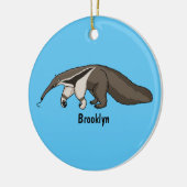Voorbeeld van anteater happy cartoon keramisch ornament (Links)