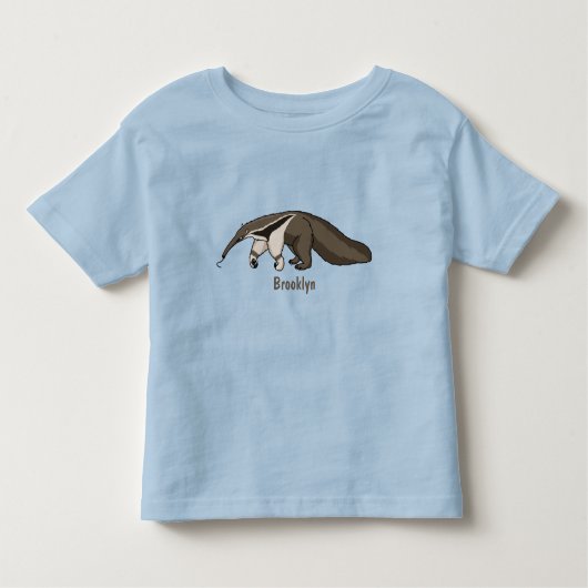 Voorbeeld van anteater happy cartoon kinder shirts (Voorkant)