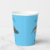 Voorbeeld van anteater happy cartoon papieren bekers (Rechts)