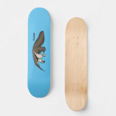 Voorbeeld van anteater happy cartoon persoonlijk skateboard (Voorkant)